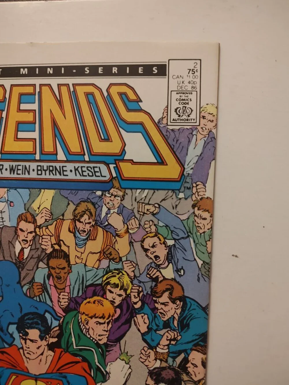 LEGENDS # 2 DC COMICS By Len Wein Pencils by John Byrne Inks by Karl Kesel